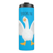 奇妙おもしろいな家庭向けグース漫画イラストレーション タンブラー (正面)