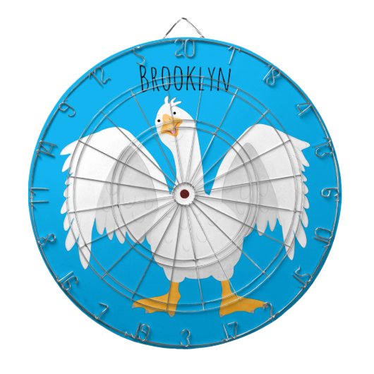 奇妙おもしろいな家庭向けグース漫画イラストレーション ダーツボード (正面)