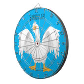 奇妙おもしろいな家庭向けグース漫画イラストレーション ダーツボード (正面右)