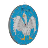 奇妙おもしろいな家庭向けグース漫画イラストレーション ダーツボード (正面左)