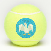 奇妙おもしろいな家庭向けグース漫画イラストレーション テニスボール (裏面)