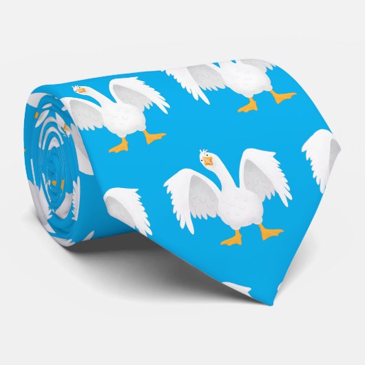 奇妙おもしろいな家庭向けグース漫画イラストレーション ネクタイ (ロール)