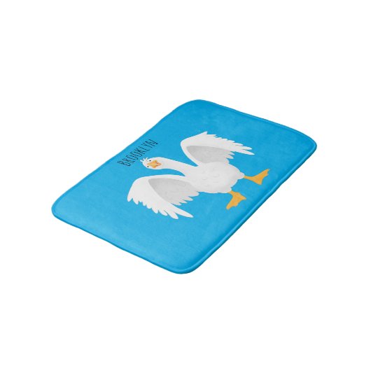 奇妙おもしろいな家庭向けグース漫画イラストレーション バスマット (アングル)