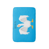 奇妙おもしろいな家庭向けグース漫画イラストレーション バスマット (正面縦)