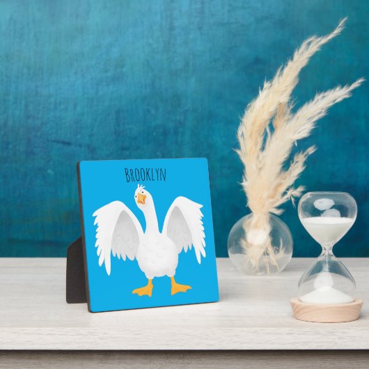 奇妙おもしろいな家庭向けグース漫画イラストレーション フォトプラーク (インサイチュ)