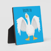 奇妙おもしろいな家庭向けグース漫画イラストレーション フォトプラーク (正面)