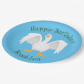 奇妙おもしろいな家庭向けグース漫画イラストレーション ペーパープレート (アングル)