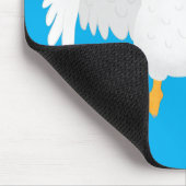 奇妙おもしろいな家庭向けグース漫画イラストレーション マウスパッド (コーナー)