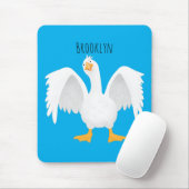 奇妙おもしろいな家庭向けグース漫画イラストレーション マウスパッド (マウス)