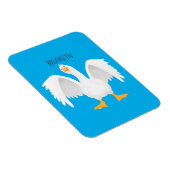 奇妙おもしろいな家庭向けグース漫画イラストレーション マグネット (右側)