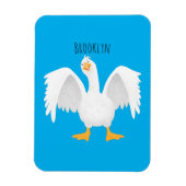 奇妙おもしろいな家庭向けグース漫画イラストレーション マグネット (縦)