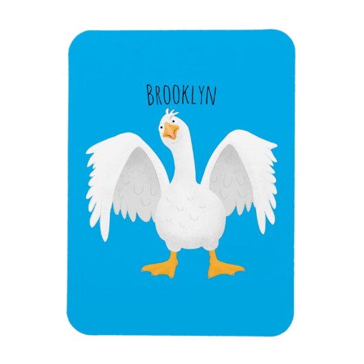 奇妙おもしろいな家庭向けグース漫画イラストレーション マグネット (縦)