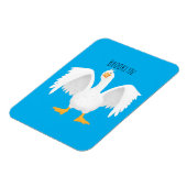 奇妙おもしろいな家庭向けグース漫画イラストレーション マグネット (左側)