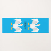 奇妙おもしろいな家庭向けグース漫画イラストレーション ヨガマット (裏面(横))