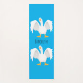 奇妙おもしろいな家庭向けグース漫画イラストレーション ヨガマット (正面)