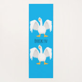 奇妙おもしろいな家庭向けグース漫画イラストレーション ヨガマット (裏面)