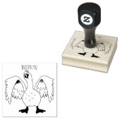 奇妙おもしろいな家庭向けグース漫画イラストレーション ラバースタンプ (押印)