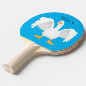 奇妙おもしろいな家庭向けグース漫画イラストレーション 卓球ラケット (正面アングル)