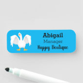 奇妙おもしろいな家庭向けグース漫画イラストレーション 名札 (インサイチュ)