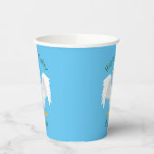 奇妙おもしろいな家庭向けグース漫画イラストレーション 紙コップ (左)