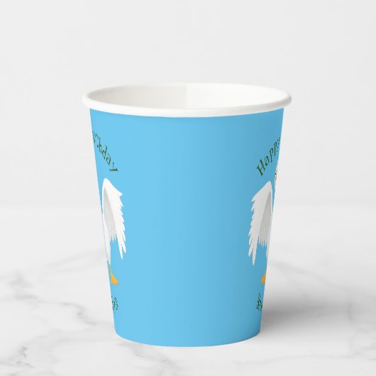 奇妙おもしろいな家庭向けグース漫画イラストレーション 紙コップ (左)