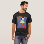 奇妙だが魅力的なレトロヴィンテージ1970sテニス tシャツ (正面フル)