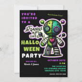 奇妙で珍しいブードゥーベアハローウィンパーティ 招待状 (正面)