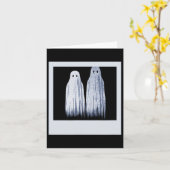 奇妙で珍しい幽霊写真ホラーおもしろいムービー カード (黄色い花)