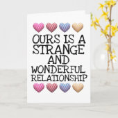 奇妙で素晴らしいロマンおもしろいチックなカード カード (黄色い花)