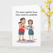 奇妙で素晴らしい記念日 カード (黄色い花)