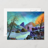 奇妙なため息 – ラ風変わりイト ポストカード (正面/裏面)