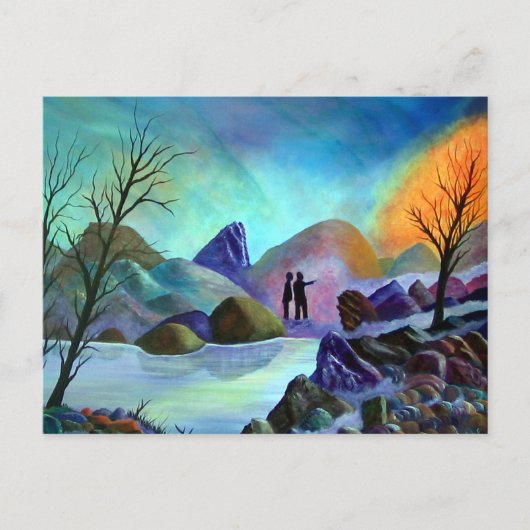 奇妙なため息 – ラ風変わりイト ポストカード (正面)