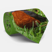 奇妙なアメリカロビン ネクタイ (ロール)