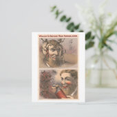 奇妙なウォルコット薬のヴィンテージ広告 ポストカード (スタンド正面)