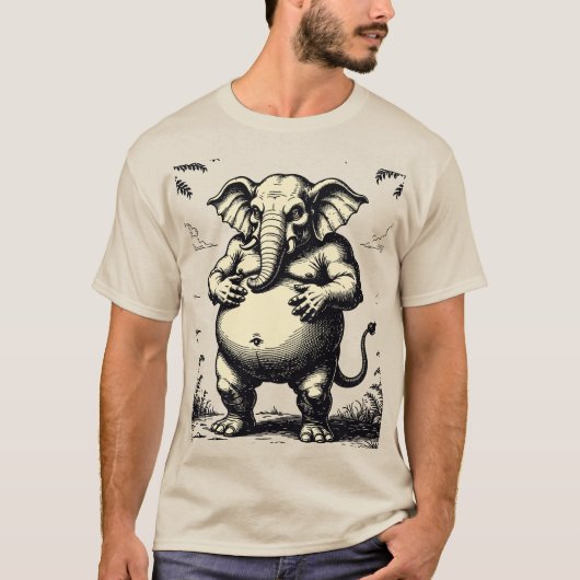 奇妙なオカルトの腹部の守護者 Tシャツ (正面)