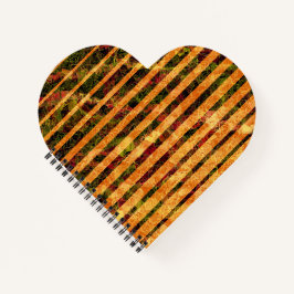 奇妙なオストライプレンジと小さな正方形のライン ノートブック