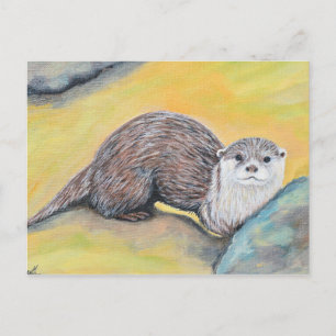 奇妙なオッター絵画ズ ポストカード
