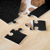 奇妙なキリンおもしろい動物園の動物の衣装贈呈 ジグソーパズル (側面)