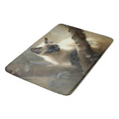 奇妙なクライマー・シャム子猫 バスマット (アングル)