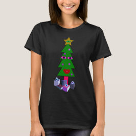 奇妙なクリスマスツリー醜いセーター Tシャツ