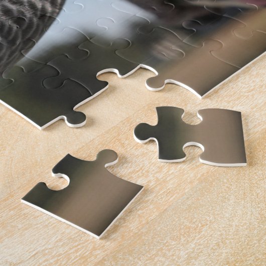 奇妙なコンゴ・アフリカの灰色のオウム ジグソーパズル (側面)