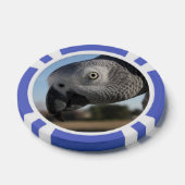 奇妙なコンゴ・アフリカの灰色のオウム ポーカーチップ (シングル)