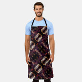 奇妙なシェイプを生成する三角形のミラーリング エプロン (着用した状態)