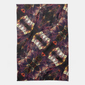 奇妙なシェイプを生成する三角形のミラーリング キッチンタオル (縦)