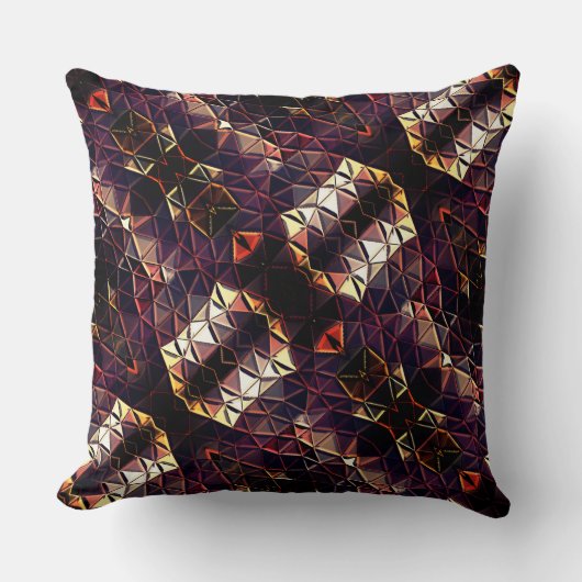 奇妙なシェイプを生成する三角形のミラーリング クッション (正面)
