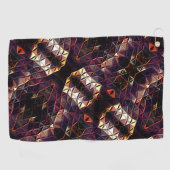 奇妙なシェイプを生成する三角形のミラーリング ゴルフタオル (横)