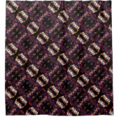 奇妙なシェイプを生成する三角形のミラーリング シャワーカーテン (正面)