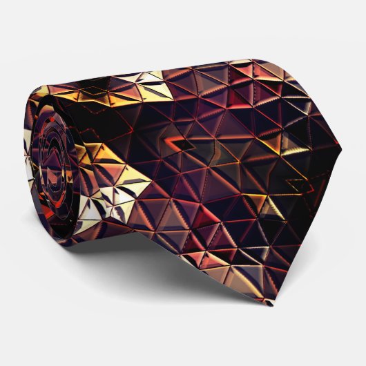 奇妙なシェイプを生成する三角形のミラーリング ネクタイ (ロール)