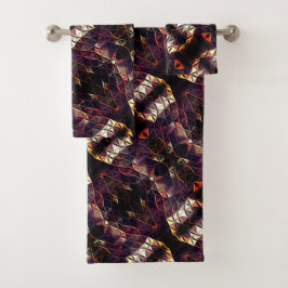 奇妙なシェイプを生成する三角形のミラーリング バスタオルセット