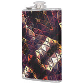 奇妙なシェイプを生成する三角形のミラーリング フラスク (左)